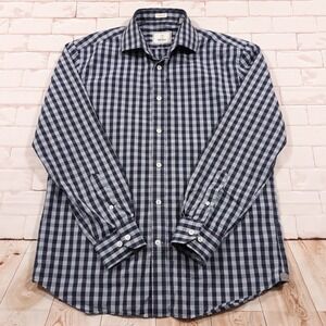 Todd Snyder Button Up Shirt Mens Size 15.5 I 32/33 Long Sleeve Blue Cotton